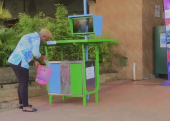 In Kenya, a high tech trash bin invented to boost recycling