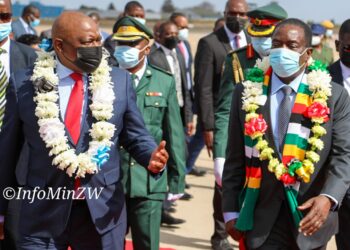 Masisi arrives in Harare
