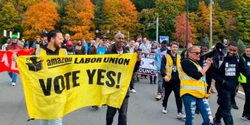 Amazon faces off with union in fight for a second warehouse