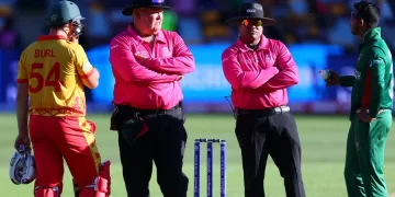 LAST BALL DRAMA IN BRISBANE . . . Chevrons fall short against Bangladesh