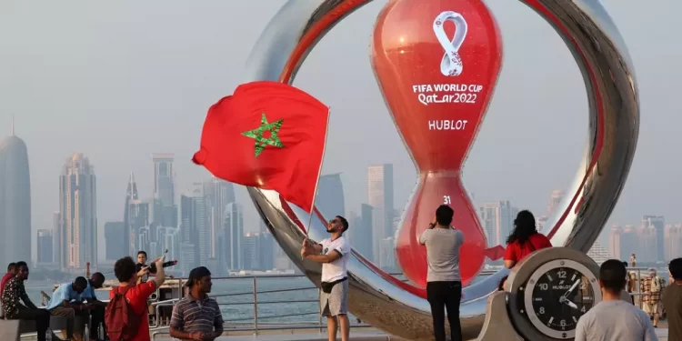 Moroccan fans gather in Qatar ahead of the FIFA World Cup