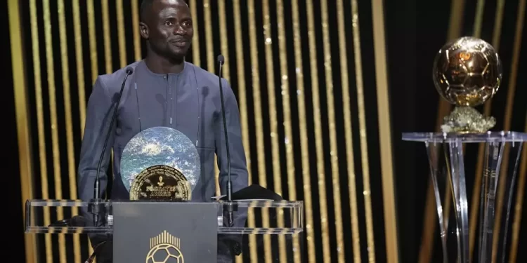 Senegalese Mané wins Socrates Award, finishes 2nd in Ballon d’Or