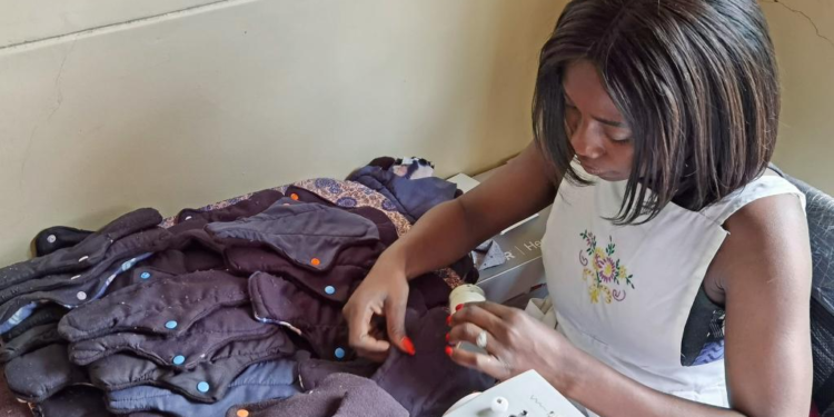 Namibian woman promotes menstrual health with reusable sanitary pads