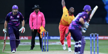 Zimbabwe restricted Scotland to 132/6 in their allocated 20 overs