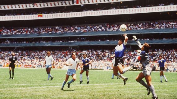 Maradona ‘Hand of God’ World Cup ball sold for $2.4m