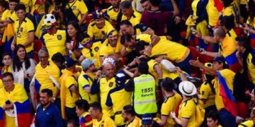 Ecuador fans chant ‘we want beer’ while Qatar’s leave opening loss early