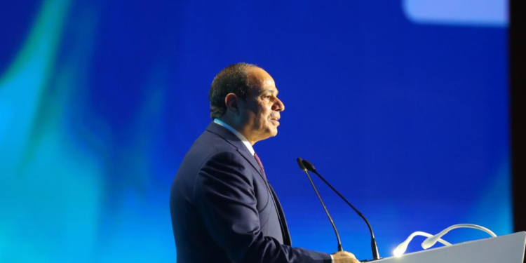 Egypt’s president urges developed countries to honor climate financial pledges