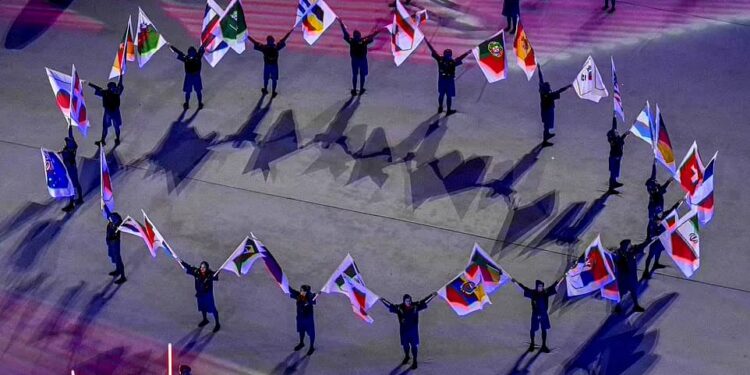 Opening ceremony scenes  #FIFAWorldCup