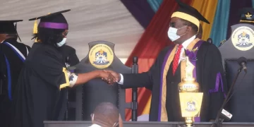 A glass ceiling shattered