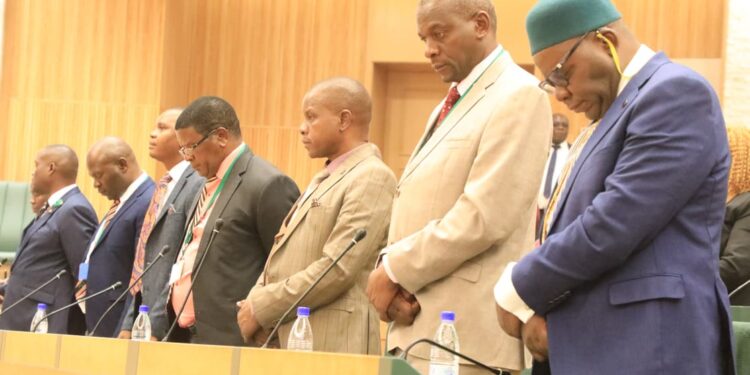 President Mnangagwa attends budget presentation by Finance and Economic Development Minister Professor Mthuli Ncube, at New Parliament Building in Mt Hampden, this afternoon