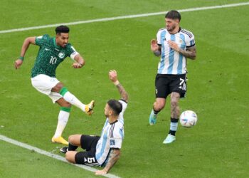 WHAT A GREAT SHOCKER! . . . Saudi Arabia stun Messi and Argentina