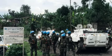 UN peacekeepers retreat from DRC military base