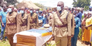 Slain police officer buried