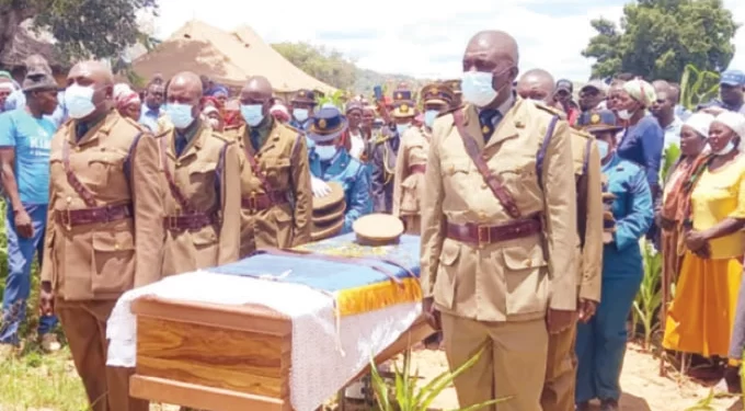 Slain police officer buried
