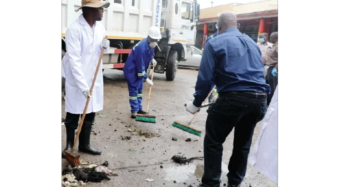 Tourism minister joins Bulawayo clean up