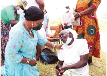 First Lady advises men to get regular health checks . . . deplores domestic violence, drug abuse