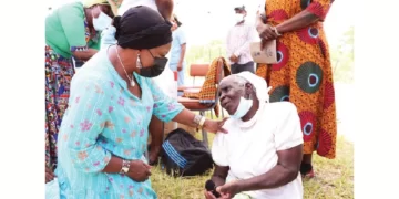 First Lady advises men to get regular health checks . . . deplores domestic violence, drug abuse