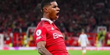 Marcus Rashford on fire
