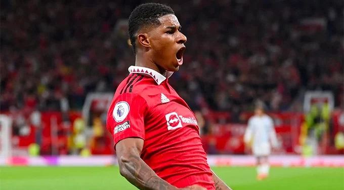 Marcus Rashford on fire