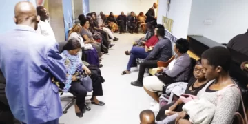 PSMI employees picket at hospital