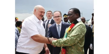 President Lukashenko charmed by Vic Falls