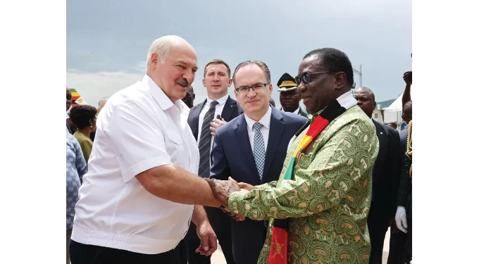 President Lukashenko charmed by Vic Falls