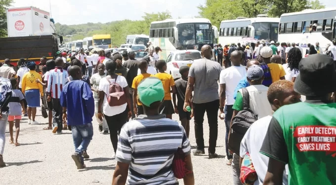 Youths brave heat, turn Lupane into sea of rainbow colours