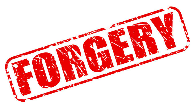 Forgery lands legal manager in court