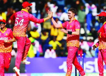 CHEVRONS TURN GUNS ON OMAN