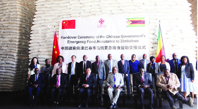 China donates 1 050 tonnes of rice and flour