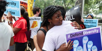 US supreme court rules against affirmative action in Harvard and UNC cases